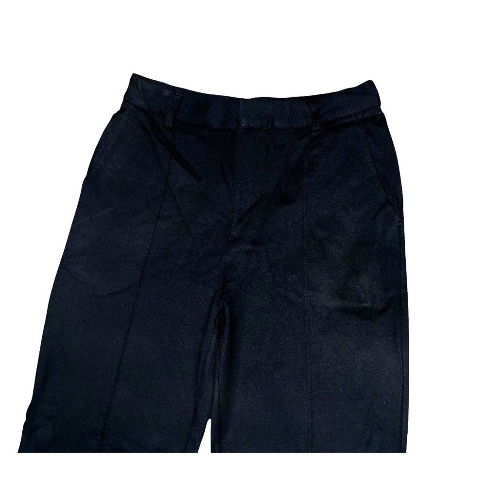 Halara Flex High Waisted Zipper Pocket Straight Leg Work Pants Sz Medium Black - Picture 9 of 16